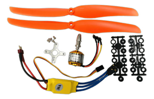 Kit Motor Brushless A2212-100kv,esc 30a,helice,micro Servo