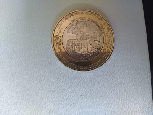 Moneda De 20 Pesos De La Constitución  Venustiano Carranza