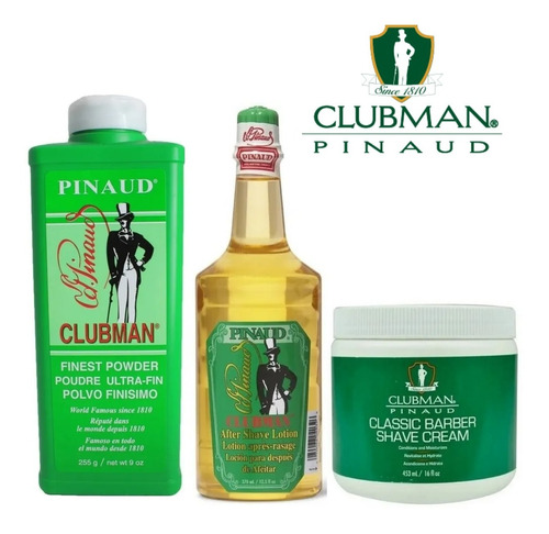 Crema Para Afeitar + Loción After Shaver + Talco Clubman