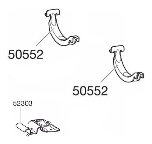 Peças Reposição 1 Pç  52303 + 2pçs, 50552