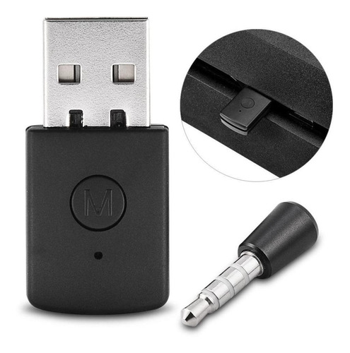 Dongle Inalámbrico Adaptador Usb 4.0 Bluetooth Para Ps4 Pla