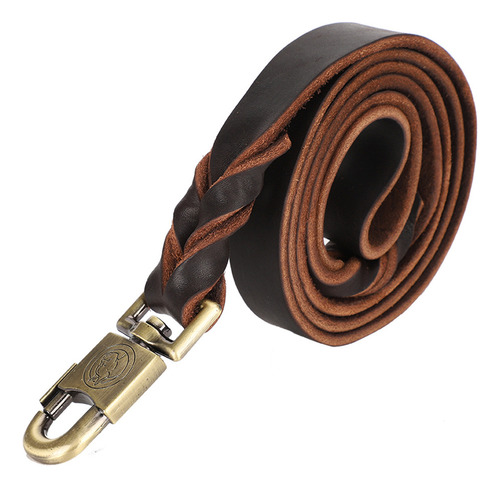 1 Collar Y Correa De Cuero Suave For Perros En Cadena Trenz