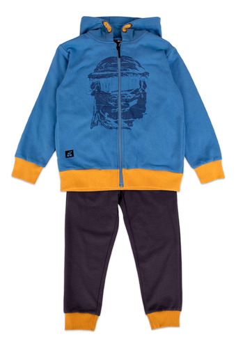 Conjunto Buzo Niño Azul Petróleo Pillin