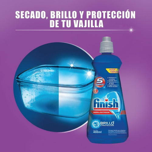 Abrillantador Para Lavavajillas Automático Finish 400ml