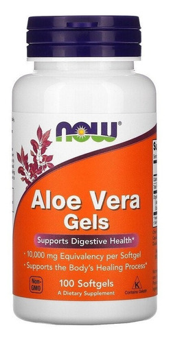 Now Foods Aloe Vera Gels 100 Capsulas Blandas  Sfn