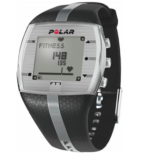 Reloj con monitor cardíaco Polar Mcf FT7m negro y plateado