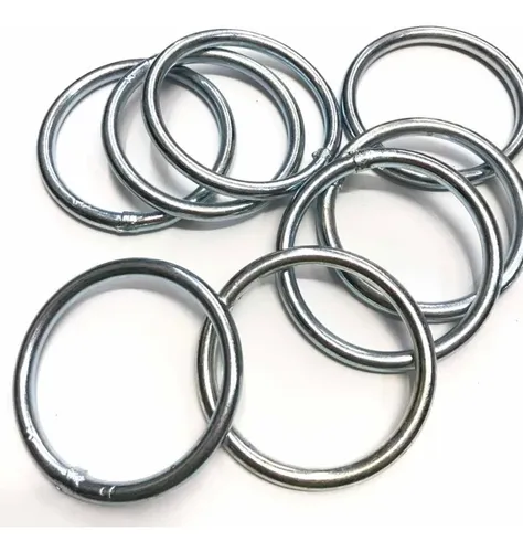 Argollas Zincadas 60x8mm X 10 Unidades. Soldadas, Reforzadas
