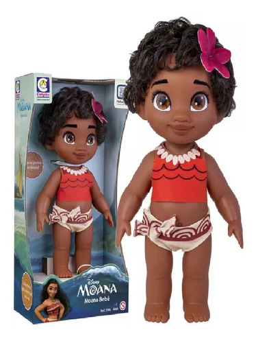 Boneca De Silicone Moana Divertida Com Cheirinho Delicioso