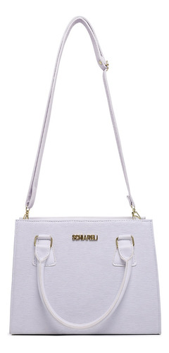 Bolsa Feminina De Mão E De Lado Com Alça Transversal Barato Branco Lisa Dourado Da Bolsa