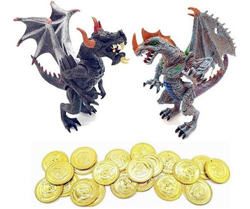 Guaishou Antiguo Caballero Del Dragón 4pcs Figura De Acción