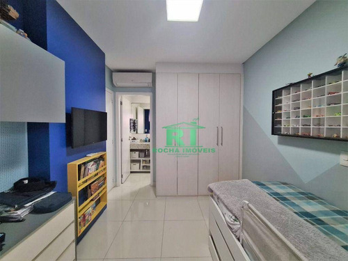 Imagem 20 de 25 de Apartamento Moderno, Varanda Gourmet, 3 Dormitórios, 3 Vagas, Área De Lazer, Pitangueiras, Guarujá/sp - Ap5568