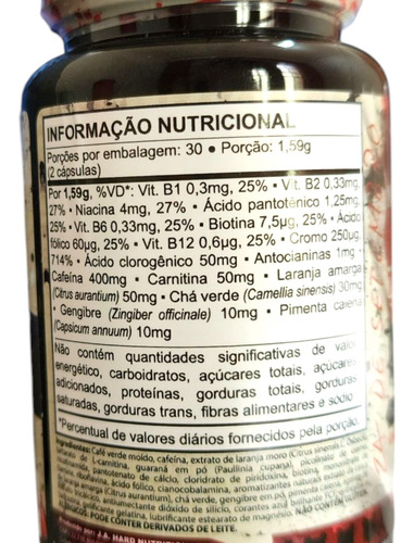 Cromo Morosil Carnitina Dimethylex Burner Under Labz 60 Cáps