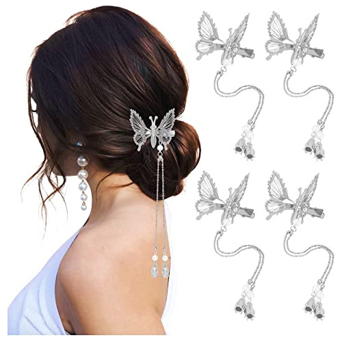 Deeka 12 Pcs Moving Butterfly Hair Clips 3d Metal K1bl1