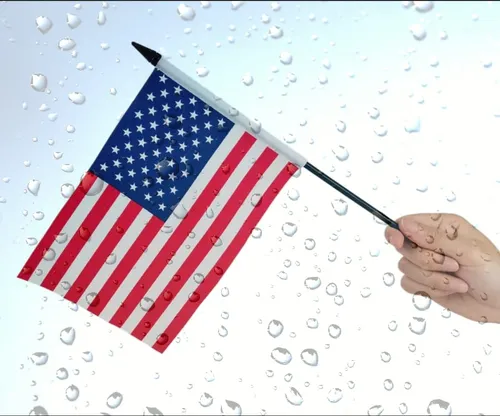 Bandera De Mesa De La Amistad De Estados Unidos Y Ucrania, B