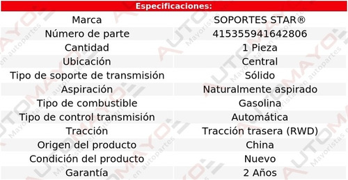 Tacón Transmisión Ctral E-150 Econoline 6 Cil 4.9l 1977-1987