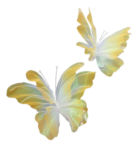 Decoración De Mariposas Artificiales, Decoración Amarillo