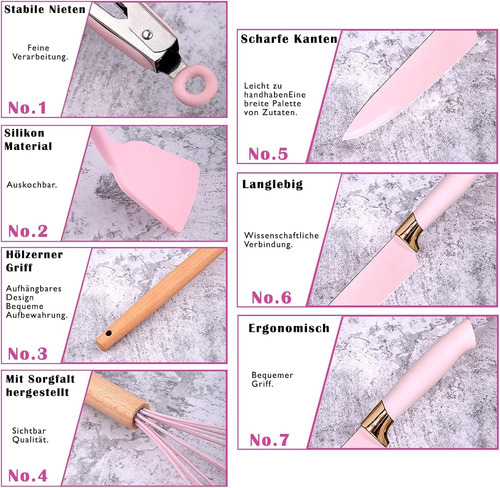 Juego De Utensilios De Cocina, 20 Utensilios De Cocina Con B