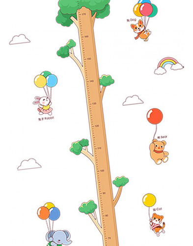Gráfico De Crescimento De Altura, Adesivo De Parede, 180 Cm,