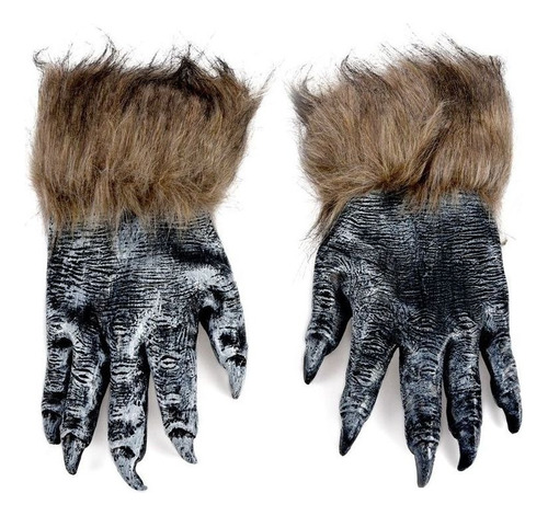 S 1 Par De Guantes De Lobo, Máscara De Halloween Y Máscara