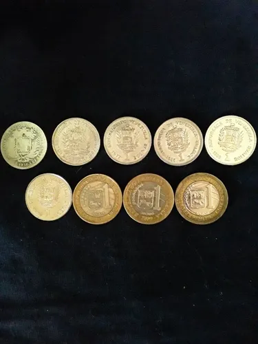 Monedas Bolívar ( 9 Bolívares ) (Usado)