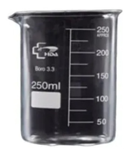 Vaso Precipitado 250ml  Borosilicato 3.3 