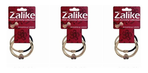 Imagem 1 de 1 de Zalike 223 Elástico C/ Enfeite 2 Cores C/2 (kit C/03)
