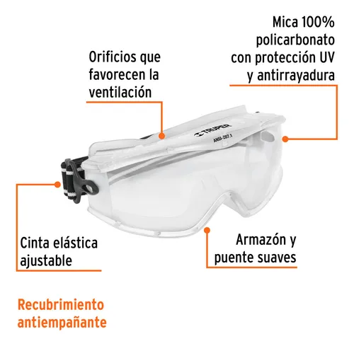 Goggles transparentes truper hotsell