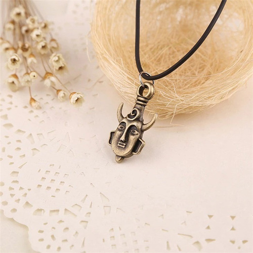 Colar Cordão Amuleto Dean Winchester Sobrenatural Dupla Face Cor Dourado-escuro