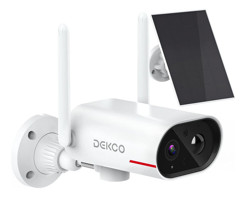 Camara Video Vigilancia Wifi Con Panel Solar Dekco