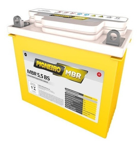 Bateria Moto Pioneiro Mbr5.5 = 12.5.5-3b Ybr 125 Solomoto