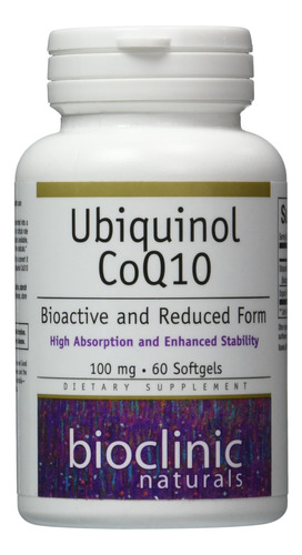 Bioclinic Naturals Cápsulas Blandas De Ubiquinol, 60 Unidade