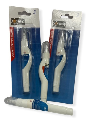 Corrector De Pluma Pancita Punta De Metal Kikomo 24pz