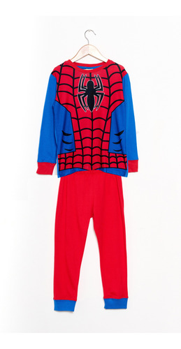 Pijama Spiderman Hombre Araña Niño Algodon Marvel Oficial