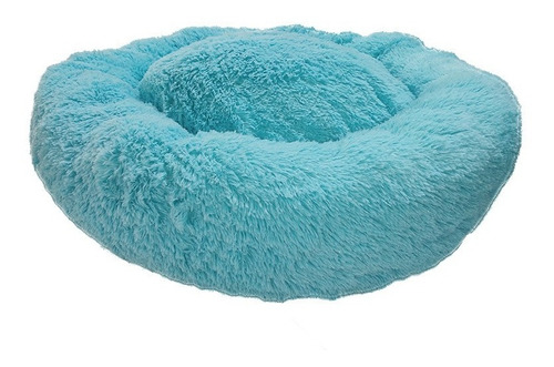 Cama Antiestrés Para Perro Chico 60cm Relajante Y Suave Color Verde Aqua