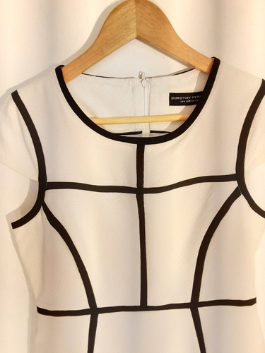 Vestido Dorothy Perkins Blanco Y Negro