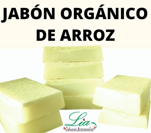 Pack De 6 Jabones Artesanales De Arroz, Saponificado Al Frío