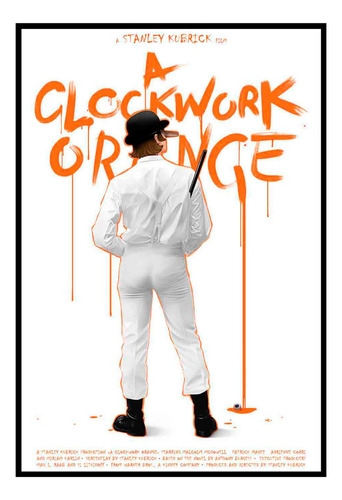 Cuadro Poster Premium 33x48cm Clock Work Orange Kubrick