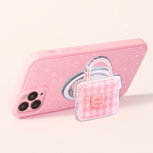 Pop Socket Anillo Soporte Para Funda Celular Magsafe Bolsa Rosa Cc