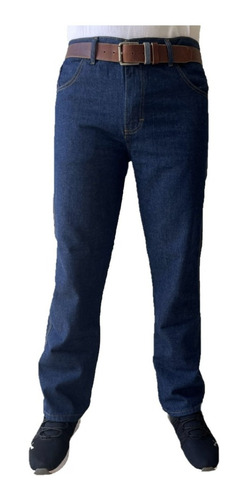 Calça Jeans Barata Reforçada Masculino Uniforme De Trabalho