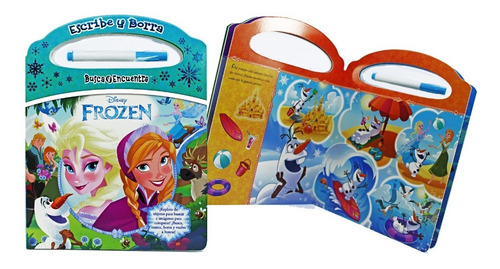 Frozen Escribe Y Borra Busca Y Encuentra Incluye Plumón