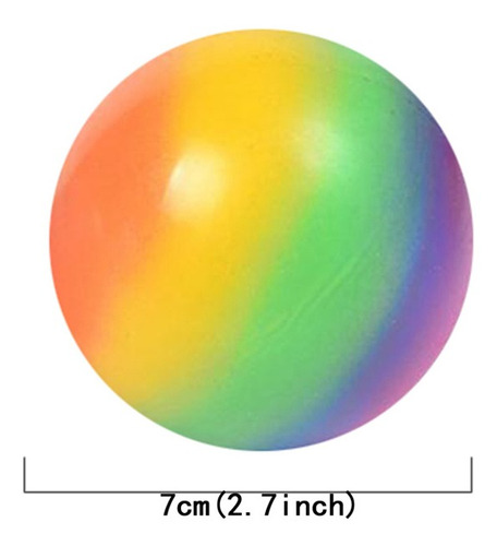 Bolas De Estrés Arcoíris, Pelota De Compresión Blanda, Alivi