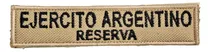 Comprar Escudo Parche Bordado Tira De Ejercito Argentino Reserva