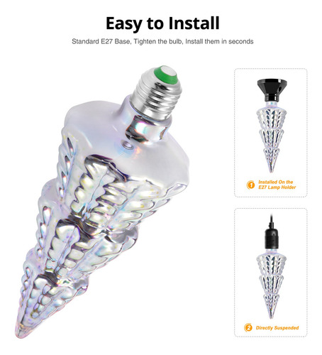 Bombillas Led Vintage Estrelladas Con Forma De Árbol De Navi