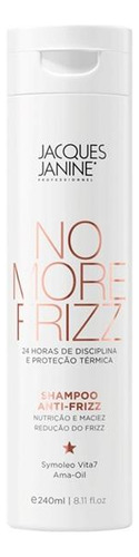 Shampoo Jacques Janine No More Frizz 240ml Nutrição Intensa
