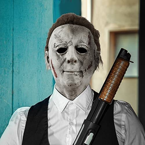 Aqkilo 2022 Halloween Michael Myers Máscara Scary 6kvmd
