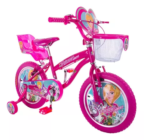 Bicicleta Para Niña De 3 A 5 Años Rin 12 Princesa Ontrail