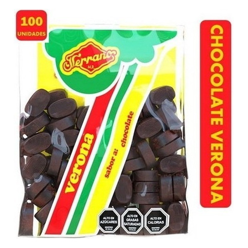 Chocolate Verona Bolsa 100 Unidades 680gr