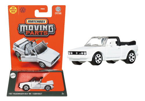Matchbox Cabrio Vw Moving Parts Vehículo A Escala Blanco