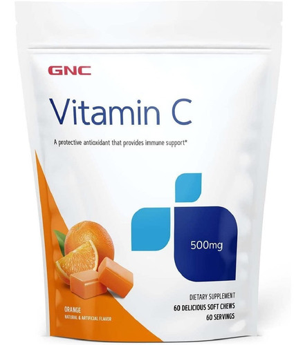 Vitamina C 500 Mg Gnc 60 Masticables