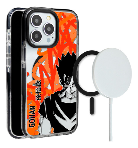 Funda Para iPhone Magsafe Dragon Ball Z Gohan Antigolpes